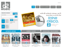 Tablet Screenshot of d2music.com